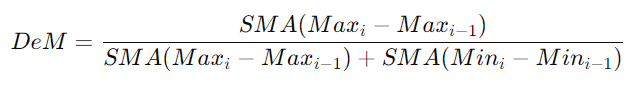 DeMarker Indicator formula