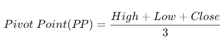 Pivot Points formula - img 01