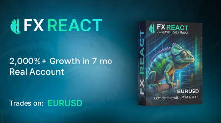 FXReact - reliable EA with lowest drawdown Forex trading systems